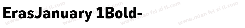 ErasJanuary 1Bold字体转换